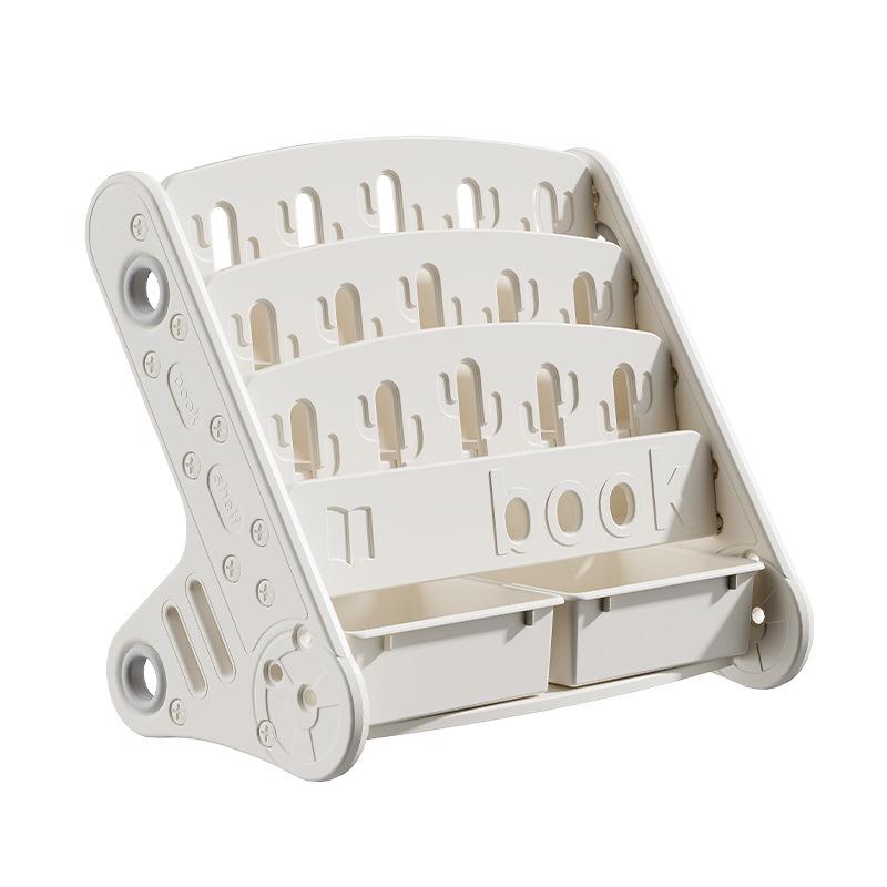 Детская книжная полка для дома, спальни, детская полка для хранения игрушек и детских книг с картинками, органайзер для закусок и мелочей, напольная стойка