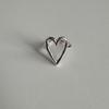 mosxe [925silver] Atypical heart ring