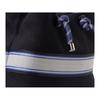 Emporio Armani Striped Letter Logo Cotton Shoulder Bag Unisex Shoulder Bag Black EW000360AF14787UB081