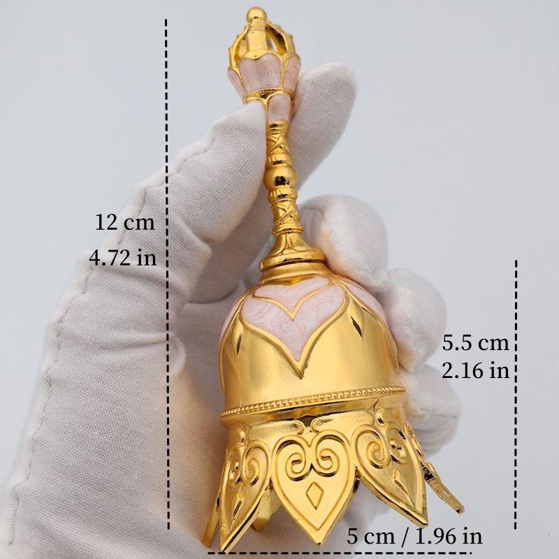 Ретро латунный ручной колокольчик для раннего детского образования Громкий классный колокол Рождественское подвесное украшение Колокольчик для заказа в ретро-стиле