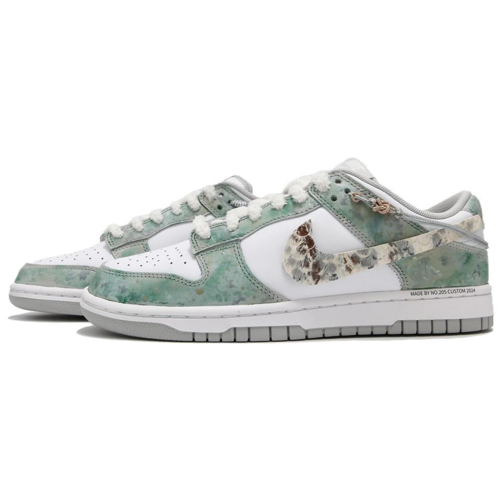 Nike Dunk Slip Resistant Abrasion Resistant Low top Skateboard Shoes Unisex Green HF0730-160(Team24-)