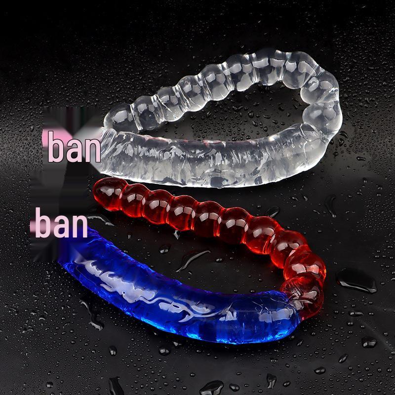 Массажный стик с двумя жемчужинами дракона, двусторонний, для женской и ЛГБТК+ мастурбации