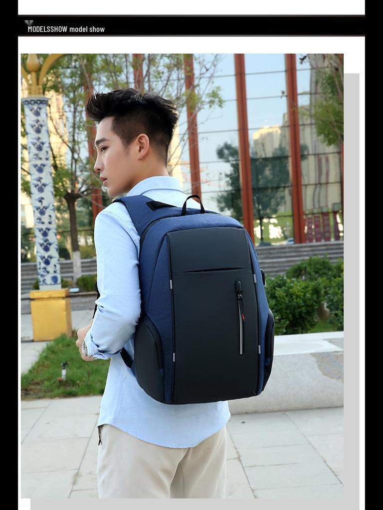 Мужской многофункциональный деловой рюкзак для ноутбука с USB-портом для зарядки