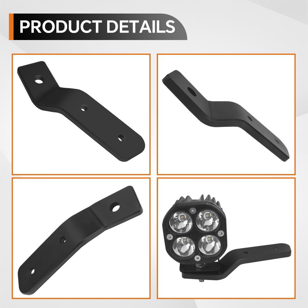 Ditch Light Mount Bracket Kit Led Work Pods Lights Holder Mounting for Ford Bronco 2021 2022 2023 2024