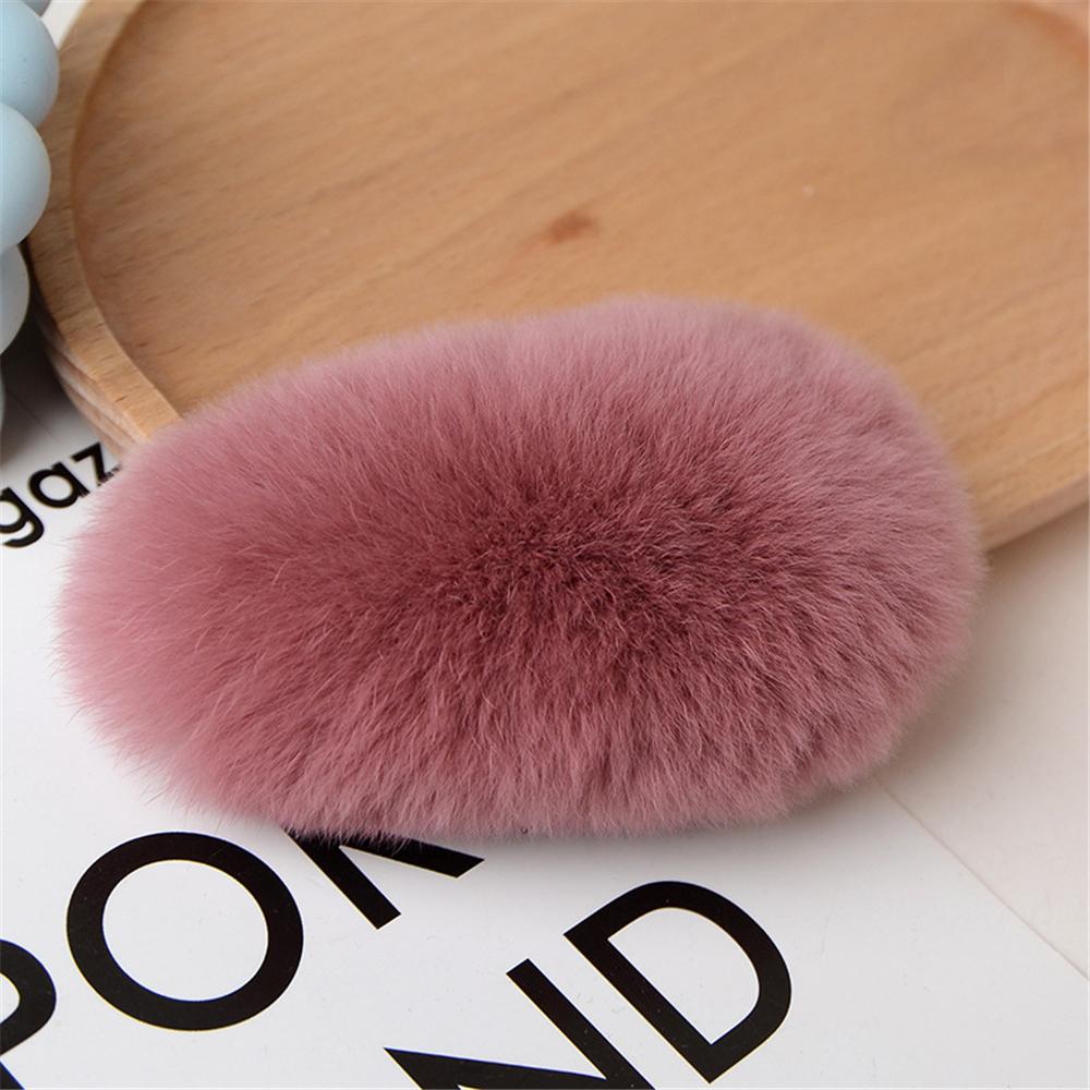 1/3 шт. Зимняя милая пушистая заколка для волос для женщин и девочек, однотонная боковая заколка для волос, BB-заколка, милая плюшевая заколка для волос, цветной аксессуар для волос