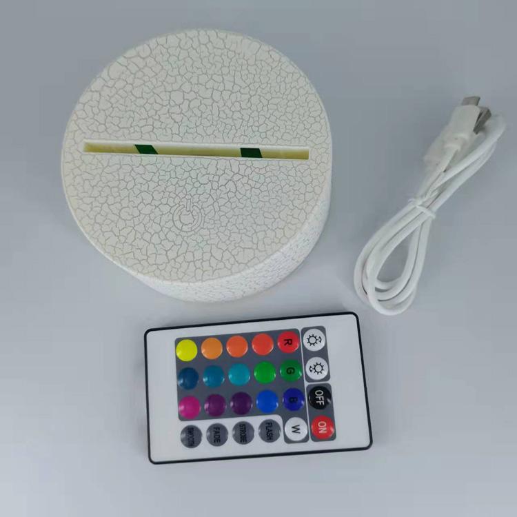 Cartoon Cute Customized shape Acrylic 3D LED Lamp Baby Night Light Sleeping Lighting LED night light base