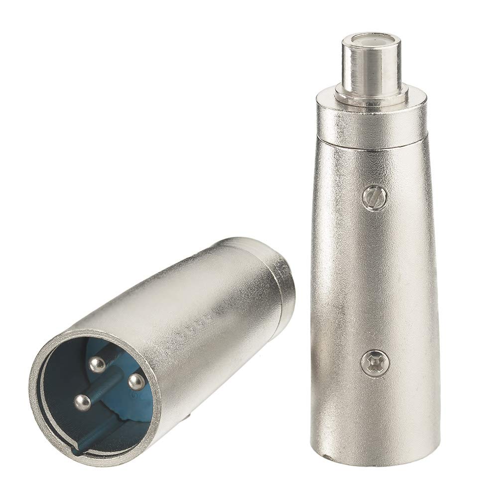 Rfsupplier XLR Male to RCA Female Conversion Connector для аудио RCA Plug to 3 Pin XLR Male Conversion Adapter 1 Piece Day Guarantee Cables и т. д.. [30