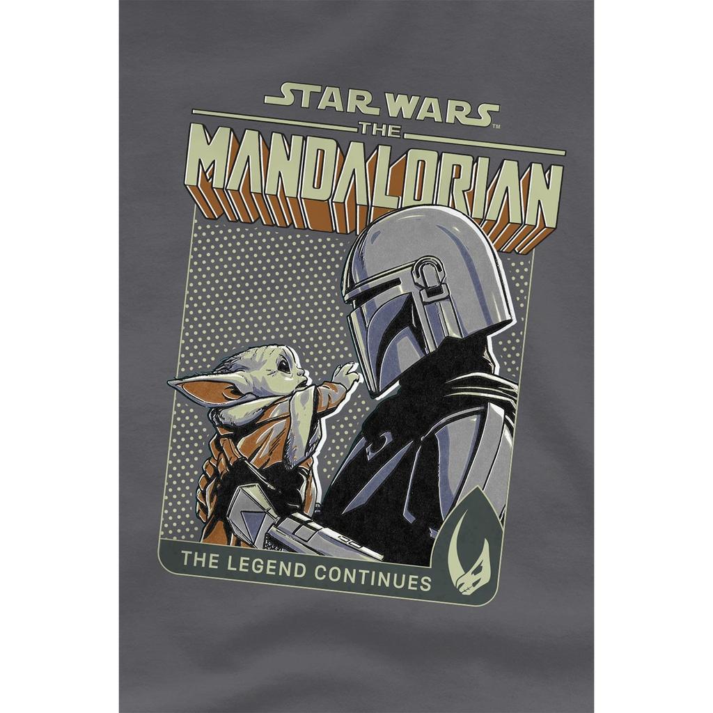 Star Wars: The Mandalorian Mens Legend Continues Grogu T-Shirt