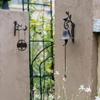 Rustic Cast Iron Bird Doorbell Metal Dinner Bell European Style Birdhand Rattles  Yard