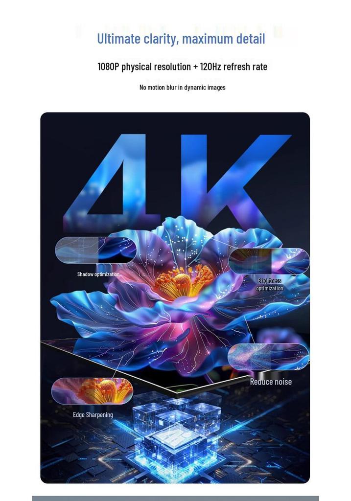 Умный проектор HY300: Портативный 720P ЖК-проектор с Android 11, поддерживает HD и 4K