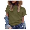 [Cornerstone] Женская модная повседневная блузка, однотонная футболка больших размеров, топ с короткими рукавами и v-образным вырезом