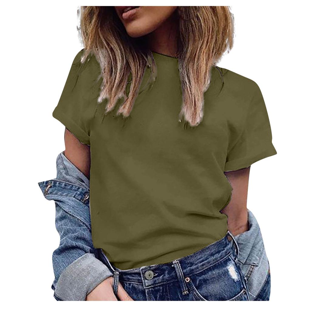 [Cornerstone] Женская модная повседневная блузка, однотонная футболка больших размеров, топ с короткими рукавами и v-образным вырезом