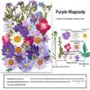 Handmade Resin Pressed Flower Bookmark DIY Kit: Transparent Specimen Stickers & Dried Flowers for Students