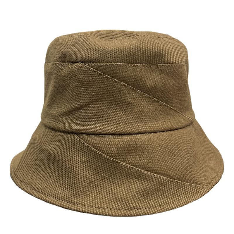 Solid Color Travel Versatile Basin Hat Spring and Autumn Day Show Face Small Personality Cloth Hat Sunshade Fisherman Hat Children Tide Versatile