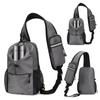 Multi Pockets Crossbody Backpack Waterproof Cross Body Chest Bag Lightweight Daypack