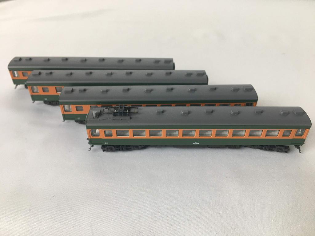 KATO N Gauge 80 Series Semi-express Tokai/Hiei Additional 4-car Set 10-380 Railway Model Train
