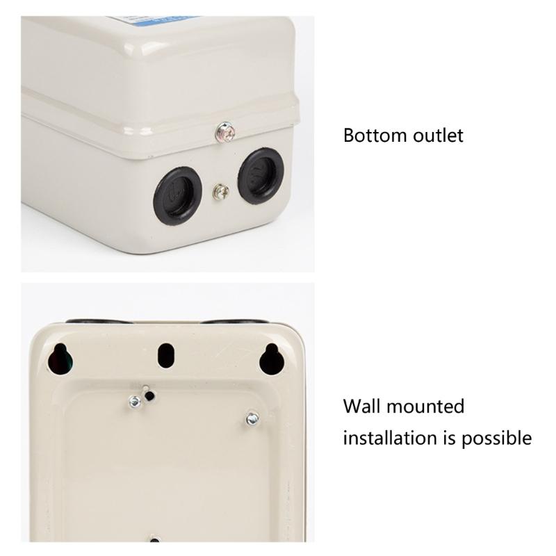Practical Industrial Magnetic Motor Starter 220V 7.5KW 10HP Overloads Protective Accessory Supplies for Motors