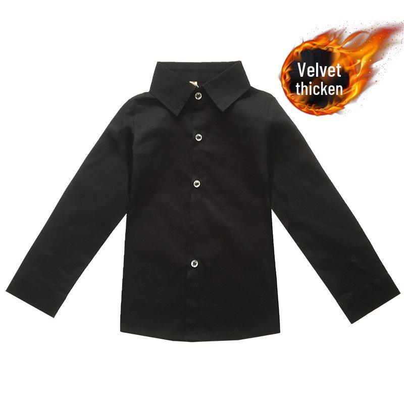 1688 Осенняя утолщенная базовая футболка для мальчиков в корейском стиле, однотонная