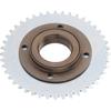 78mm OD 4 Hole Toothless Flywheel T8F 44T 54mm Rear Chain Sprocket Steel Alloy T8F Roller Sprocket Fits for Mini Pocket Gas Scooter ATV