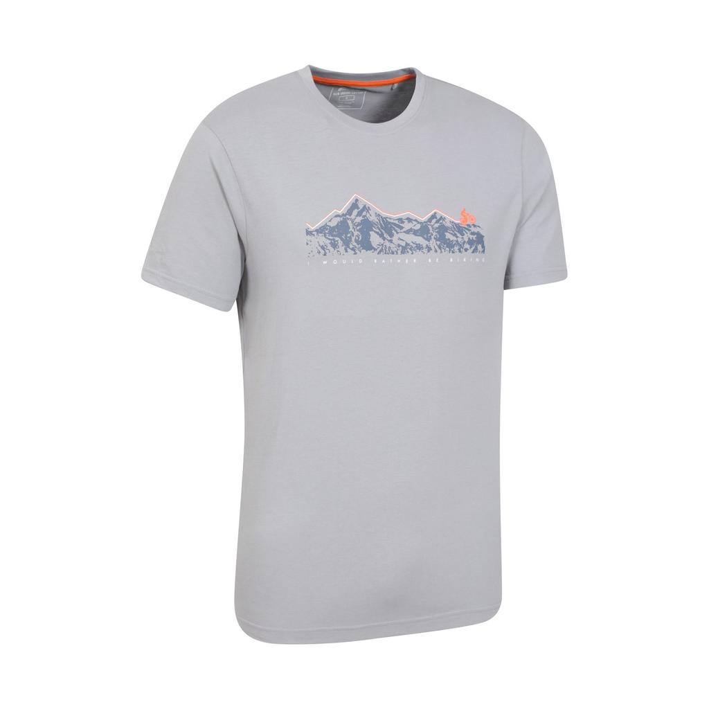 Mountain Warehouse Mens Mountain Bike Organic Cotton T-Shirt