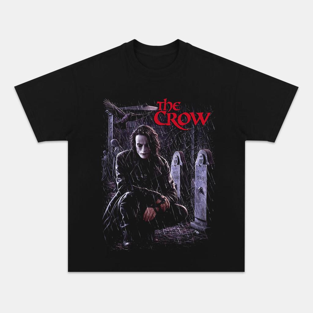 The Crow Eric Draven Vintage Movie Graphic T-Shirt Men Women Casual Cotton Streetwear Fans Top