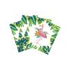 Набор одноразовой посуды «Джунгли Фламинго» с черепаховыми листьями, тарелками, салфетками, чашками, гавайским тропическим декором для свадьбы, дня рождения