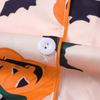 Womens Halloween Pajamas Set Button Down 2 Piece Pjs Shorts Set Pumpkin Print Short Sleeve Sleepwear Sets
