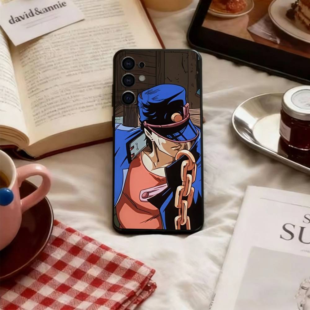 Чехол для телефона JoJo's Bizarre Adventure для Samsung S25,S24,S21,S22,S23,S30,Ultra,S20,Plus,Fe,Lite,Note,10, Мягкий черный чехол