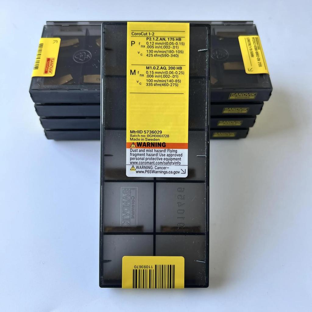 Оригинальная твердосплавная пластина Sandvik / N123G2-0300-0002-CM 2135 для токарного станка с ЧПУ 10 шт.