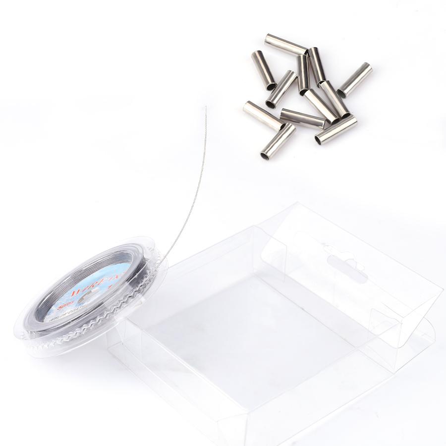 FTK Рыболовная леска из 7-прядной плетеной проволоки, 10 м, 10-60 фунтов