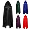 5 Colors Carnival Aldult Halloween Decoration Witch Robes Hooded Cloak Cloak Party Coat