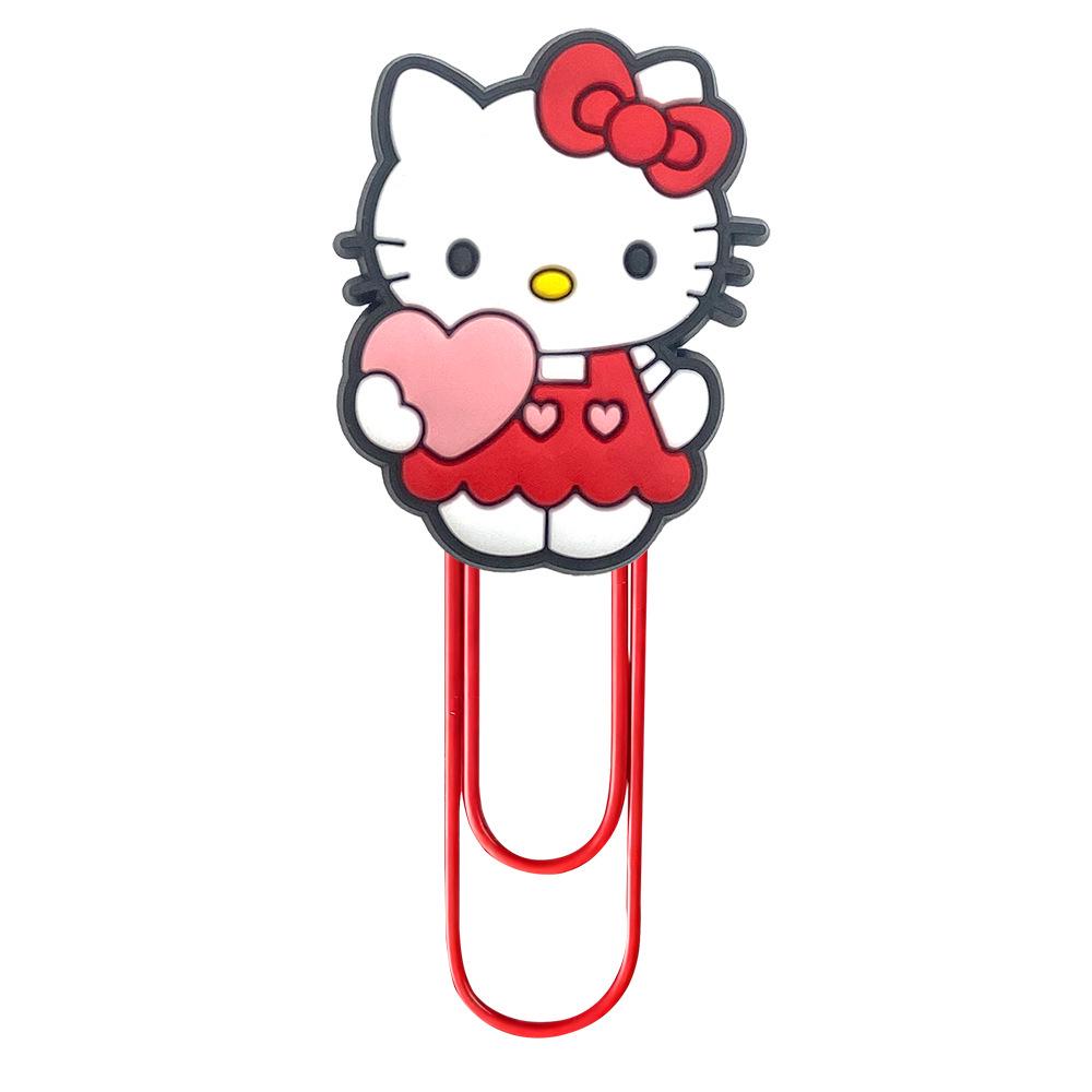Креативные закладки-скрепки Hello Kitty - Цветные канцелярские принадлежности, Большие скрепки для DIY