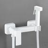 Bidet Faucet Set Black Wall Mounted Hot Cold Bidet faucet High Pressure toilet gun Brass Bathroom Square Gold Chrome Shower Tap