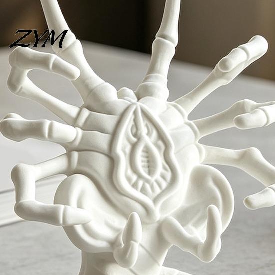 Creepy Figurine Stand Sci-Fi Horror Theme Phone Holder, 3D Printed Unique Desk Ornament, Sci Fi Creative Stable PLA for Home And Office Decor Desktop