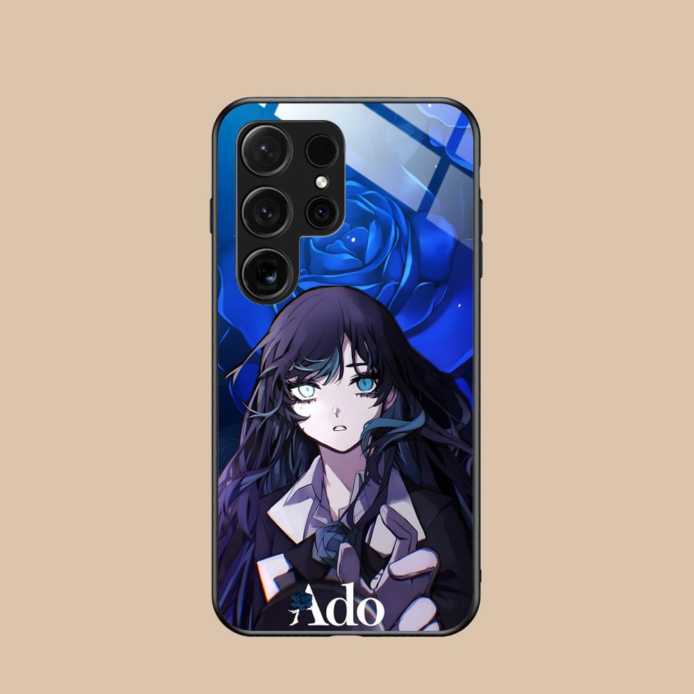 Ado Rose Anime Mobile Phone Case for Samsung Galaxy A56 55 54 53 52 51 36 35 34 23 16 15 5G Glass Colorful Cover Pretty Cover