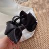 Новый стиль Кристалл Стразы Черный бант Тканевый зажим-краб с роскошным ощущением для женщин