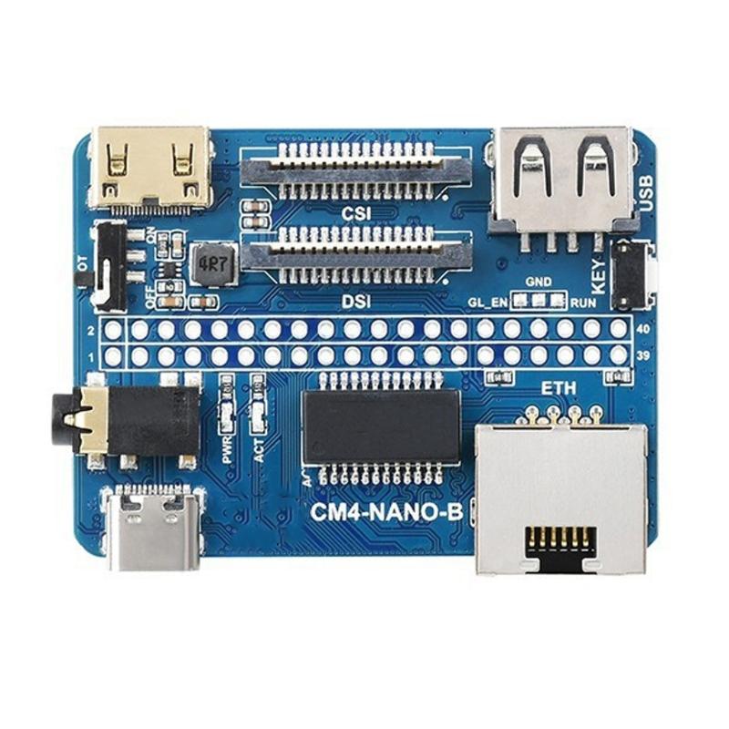 Модуль расширения CM4 с интерфейсами RJ45 CSIs DSIs и Mini HDTV для встраиваемых проектов