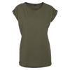 Build Your Brand Womens/Ladies Extended Shoulder T-Shirt