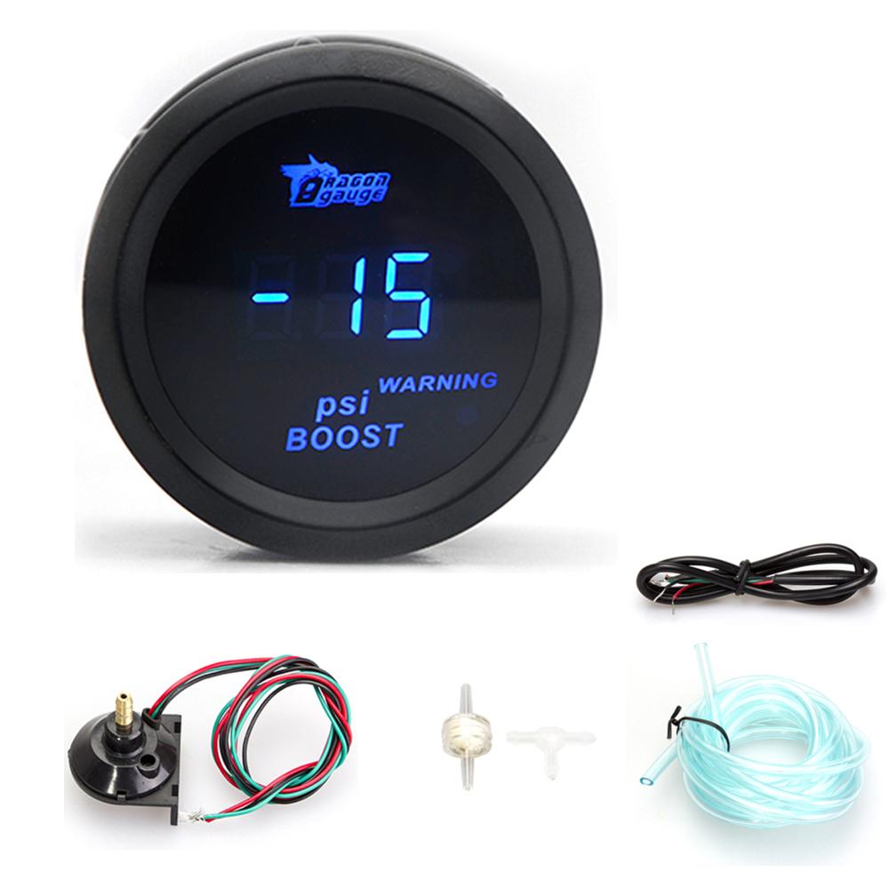 2" 52mm Car Digital Turbo Boost Gauge PSI BAR Water Temp Oil Temp Oil Press Gauge Tachometer RPM Meter Voltmeter EGT ARF Gauge