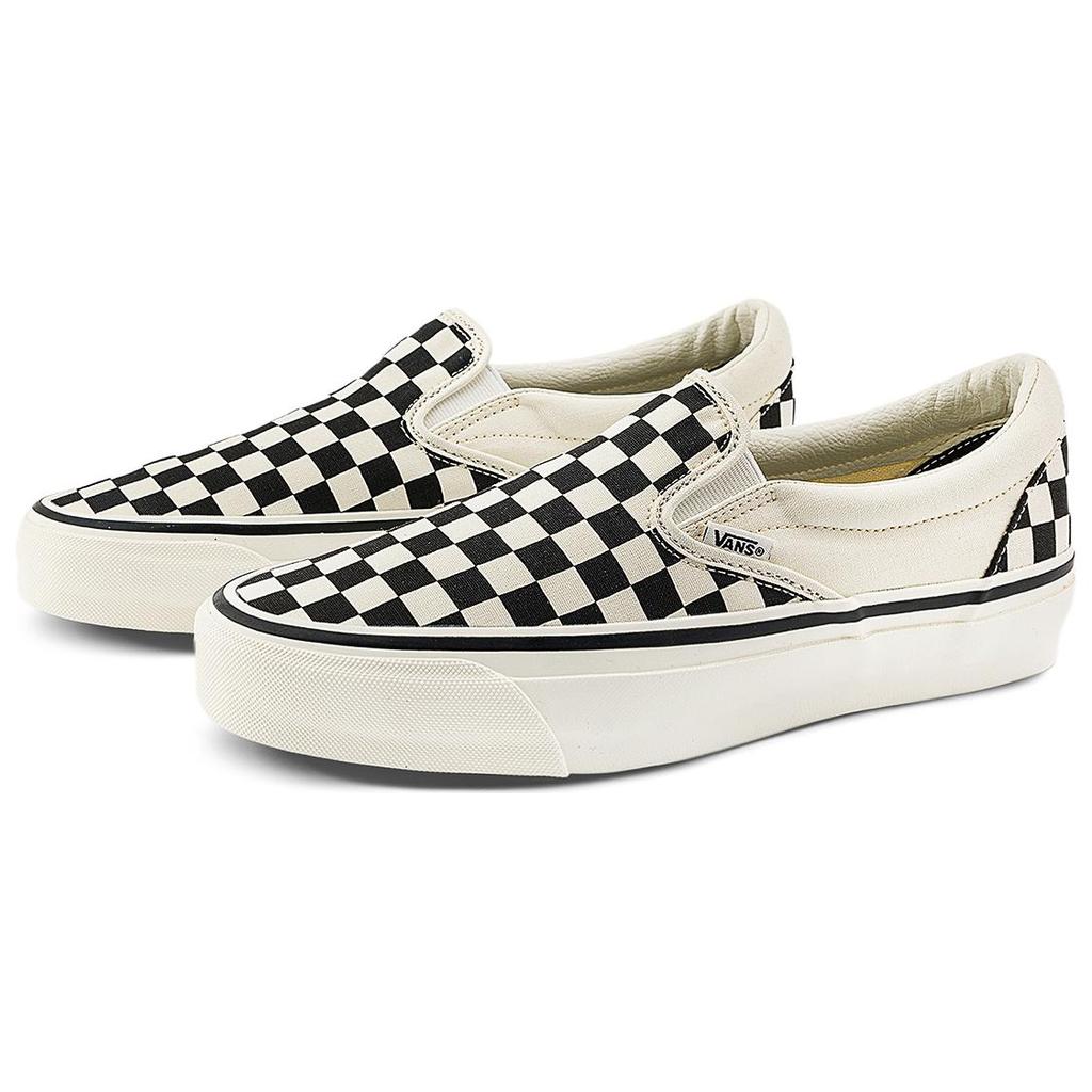 Vans Переиздание Slip-On 98 Удобные Универсальные Низкие Кеды для Скейтборда Унисекс Кроссовки Черный Белый VN000CTCKIG