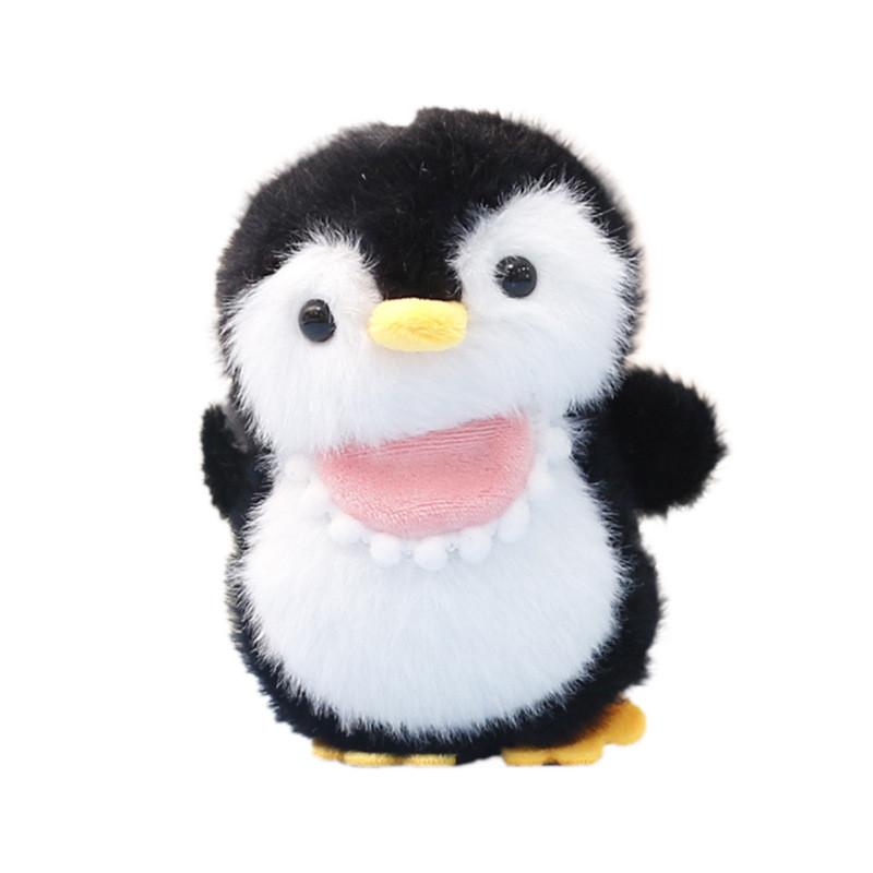 Penguin Figurine Bellyband Bag Animal Ornament Keychain Plush Gift Pp Cotton