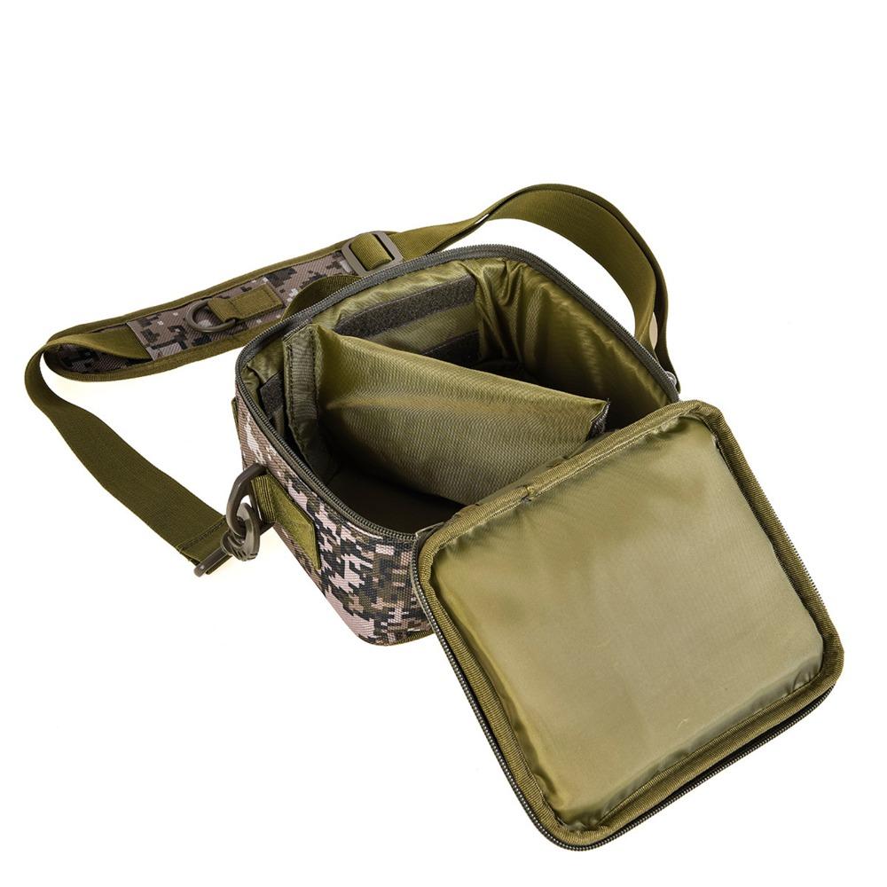 3.4L Fishing Storage Bag 21x11x17cm Fishing Shoulder Bag Durable Fishing Organizer Bag For Camping