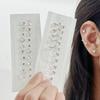 20 Patches Heart Butterfly Bow Rhinestone Ear Point Stickers Ear Pressure Stick Acupuncture Magnetic Beads Auricular Ear Sticker