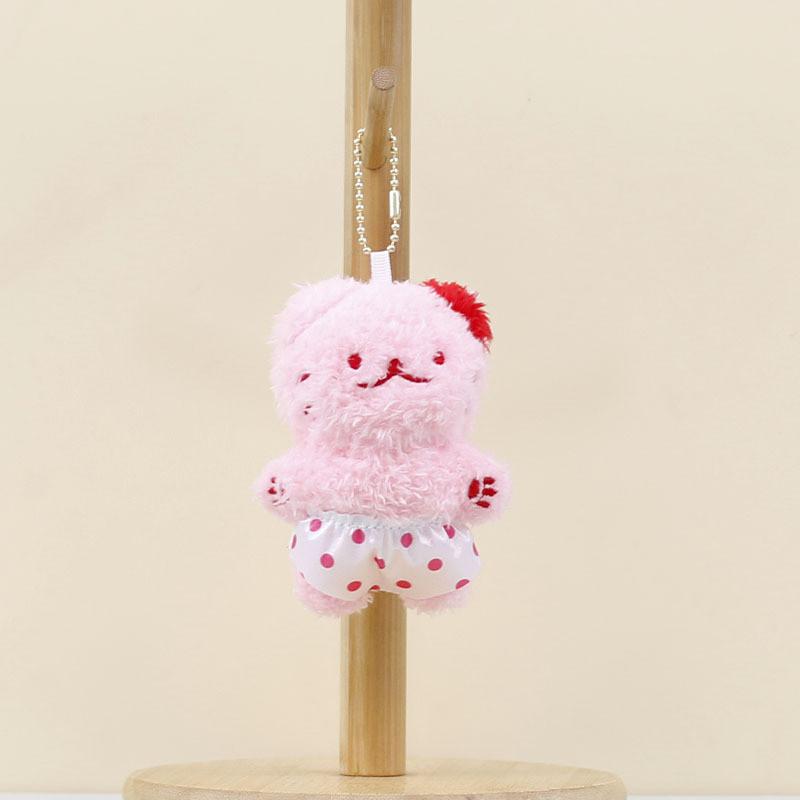 Stuffed Dog Plush Toy Keychain With Pp Cotton Fill And Soft Short Plush Material
