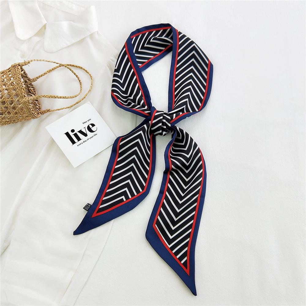 New Scarves Silk Scarves Women'S Spring And Autumn Season Long Decorative Professional Scarves Summer Thin Styles Paired With Shirts Stylish