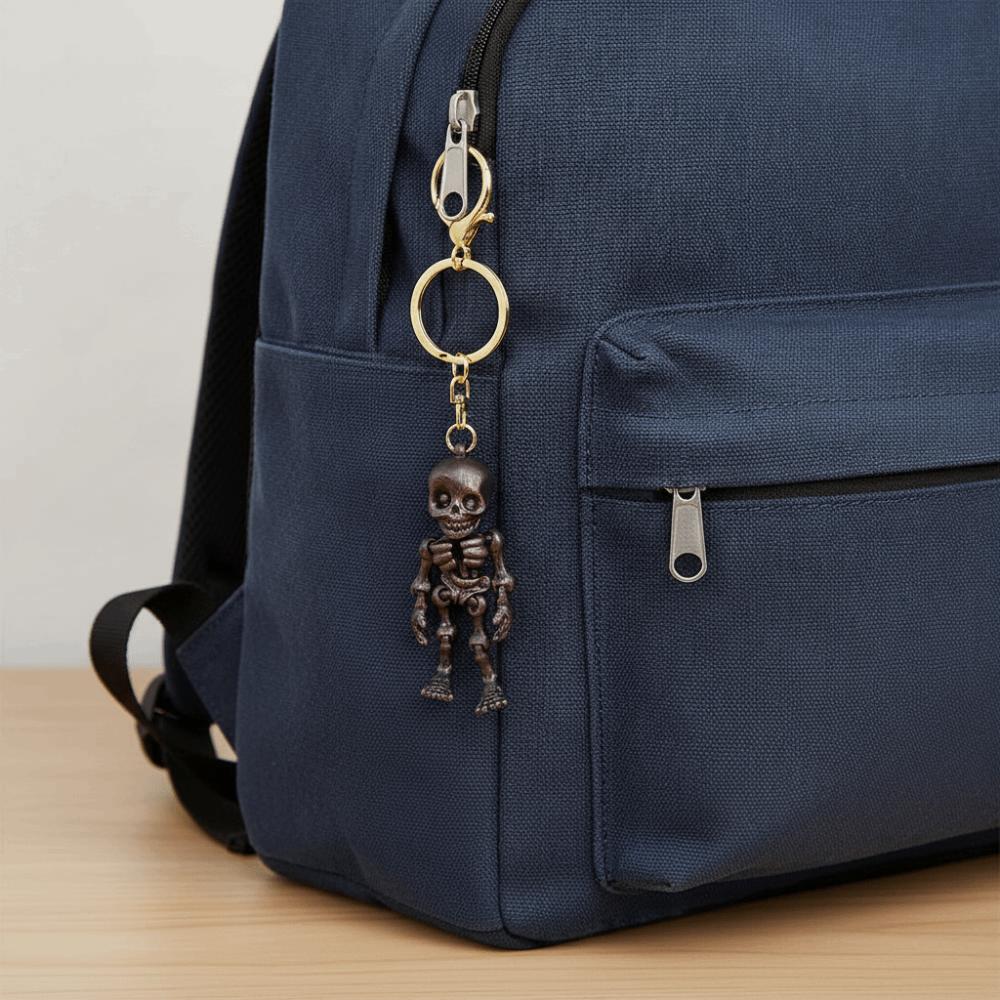 Articulated Joints Articulated Skeleton Key Ring 3D Printing Skull Bag Pendant Car Keys