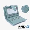 2025 Женский компактный кожаный кошелек-бифолд: Блокировка RFID, На молнии, Изысканный ПУ кошелек для монет