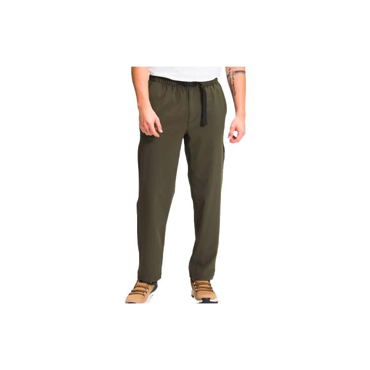 THE NORTH FACE Casual Pants Men's Green Moderate Straight Fit Pants NF0A5GHZ-21L