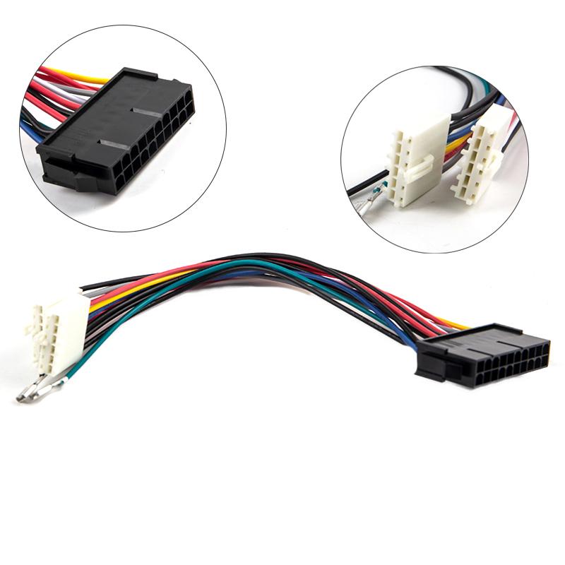 20Pin Atx To 2Port 6Pin At Converter Power Cable Cord For 286 386 486 Computer