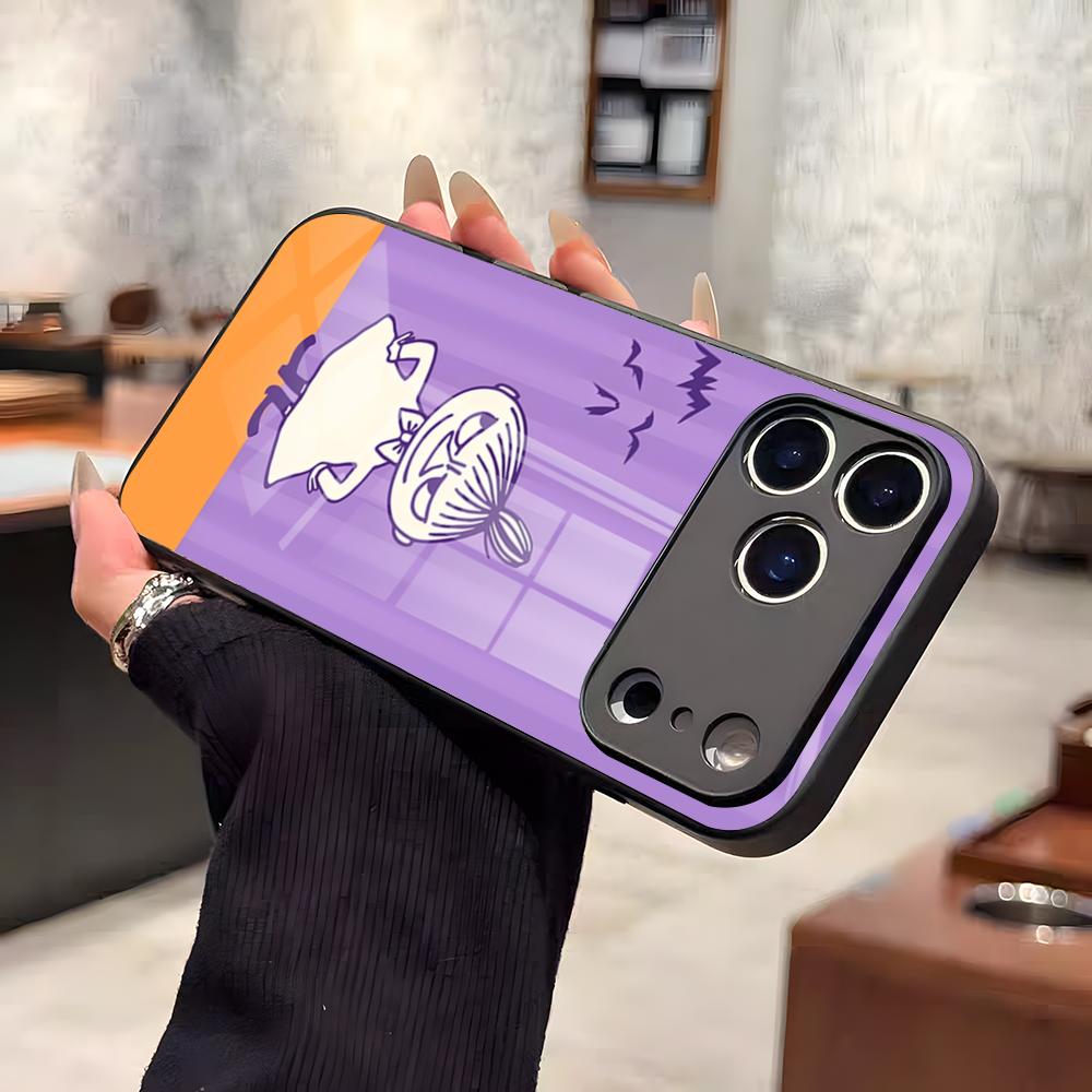 Аниме L-LittleS M-Мой Чехол Для Телефона Для IPhone 17 Air 16 E Pro Max 15 14 13 Mini 12 Pro 11 Max Plus Черный Стеклянный Чехол